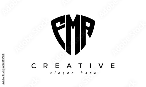 FMA letter creative logo with shield	 photo