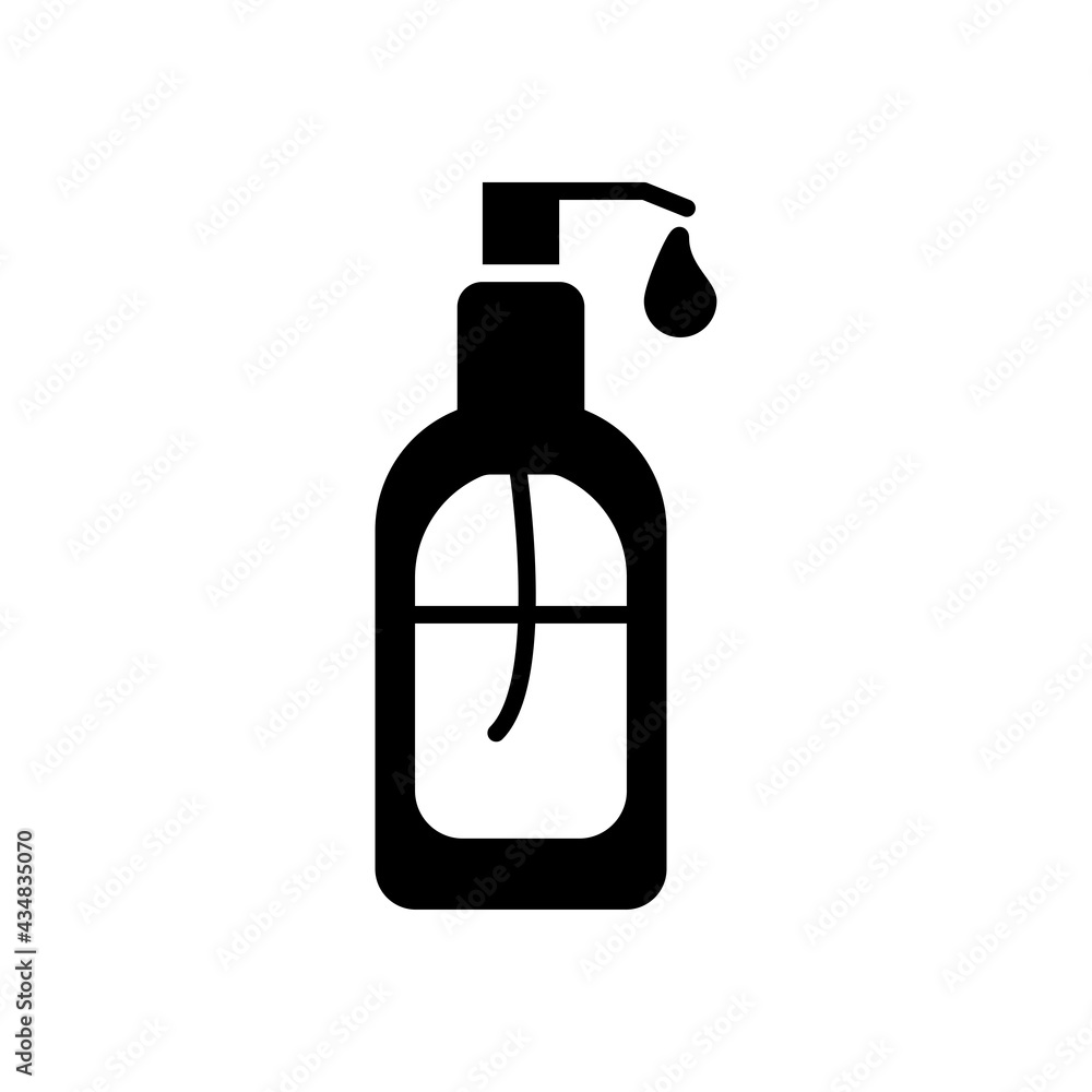 lotion icon solid style vector lotion icon solid style vector