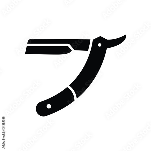 razor icon line style vector