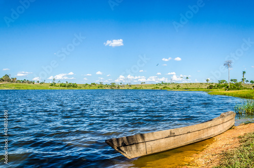 boat on the lake