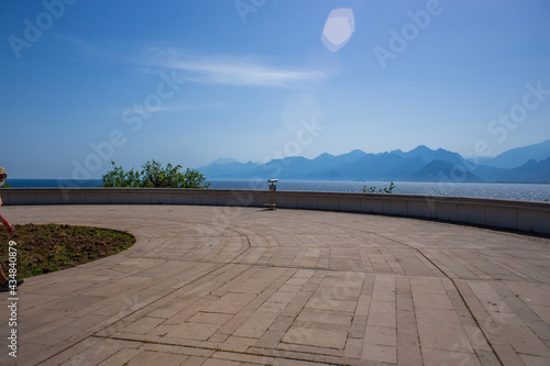 Observation deck at karaalioglu park in Antalya photo