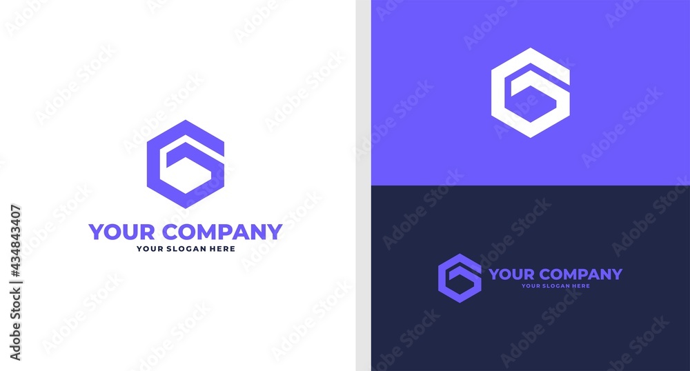 LETTER G DIGITAL LOGO HEXAGON GEOMETRIC EDITABLE LETTER G DIGITAL LOGO HEXAGON GEOMETRIC EDITABLE