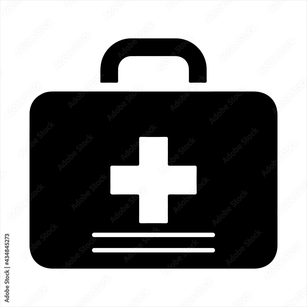 First aid kit icon, vector and glyph First aid kit icon, vector and glyph