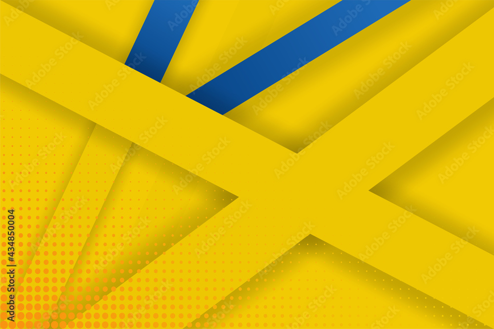 Yellow background with stripes. Abstract abstract vector background, modern hipster futuristic graphics. background texture bright design poster banner background yellow and blue. Vector illustration.