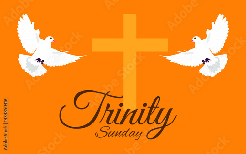 Vector illustration of Trinity Sunday