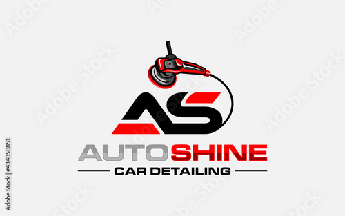 Illustration vector graphic of auto detailing servis logo design template-05
