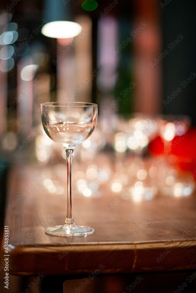 glass of wine on the table glass of wine on the table