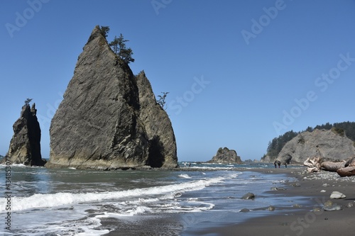 Sea Stacks Along the Pacific Coast - Rialto Beach in Olympic National Park
