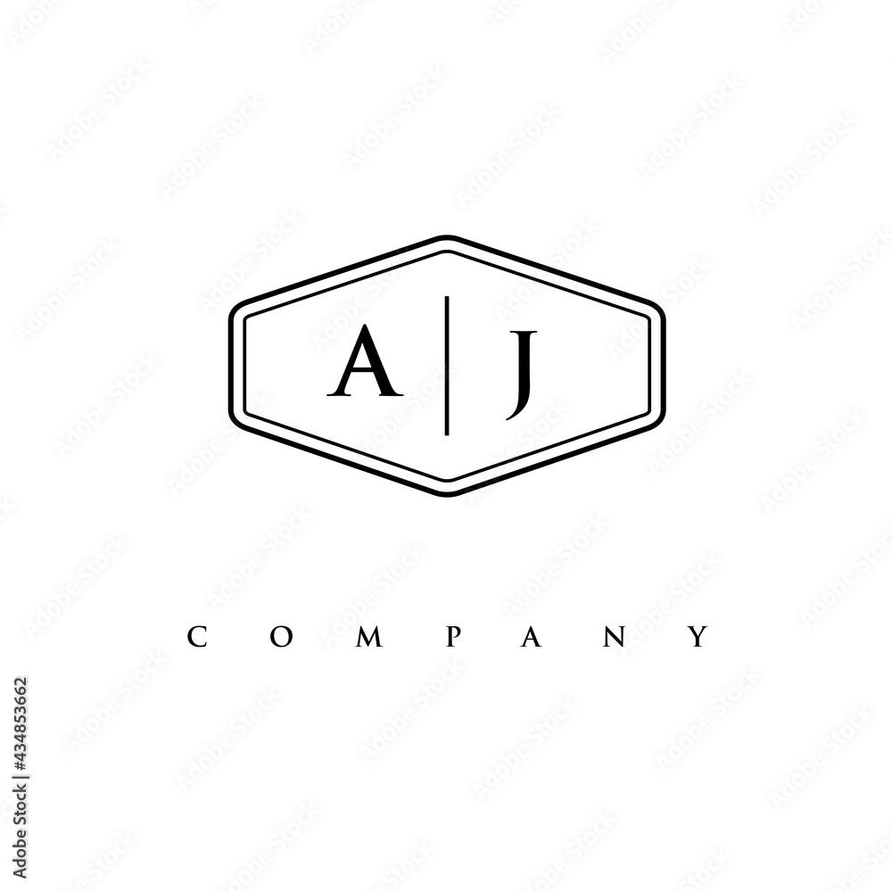 initial AJ logo design vector initial AJ logo design vector
