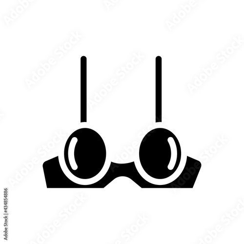 bra icon solid style vector