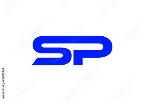 this is a creative text SP logo icon