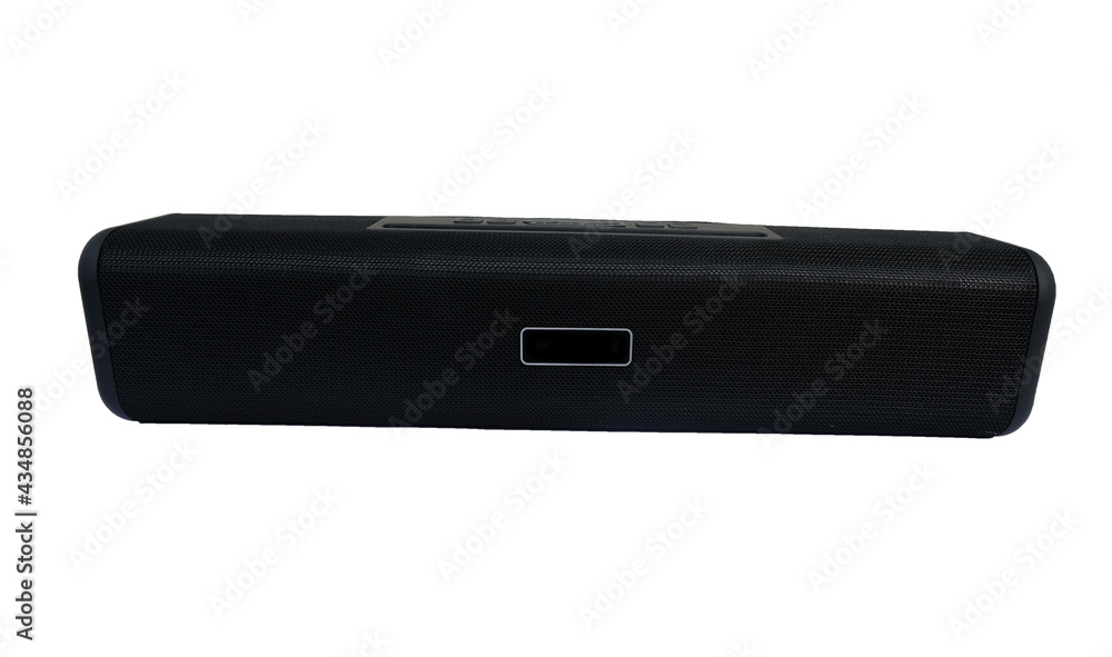 The wireless speakers are placed separately on a white background. The wireless speakers are placed separately on a white background.