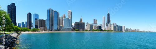 Panoramic view of Chicago skyline - Chicago - Illinois