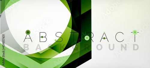 Vector color hexagons geometric abstract background