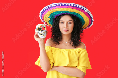 Beautiful woman in sombrero...