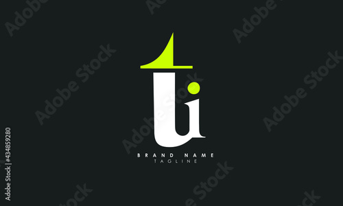 Alphabet letters Initials Monogram logo TI, IT, T and I