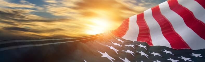 US American flag. For USA Memorial day, Veteran's day, Labor day, or 4th of July celebration.