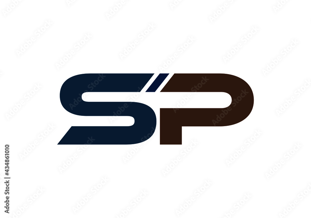 this is a creative text SP logo icon