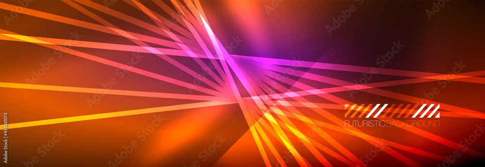Neon dynamic beams vector abstract wallpaper background. Wallpaper background, design templates for business or technology presentations, internet posters or web brochure covers Neon dynamic beams vector abstract wallpaper background. Wallpaper background, design templates for business or technology presentations, internet posters or web brochure covers