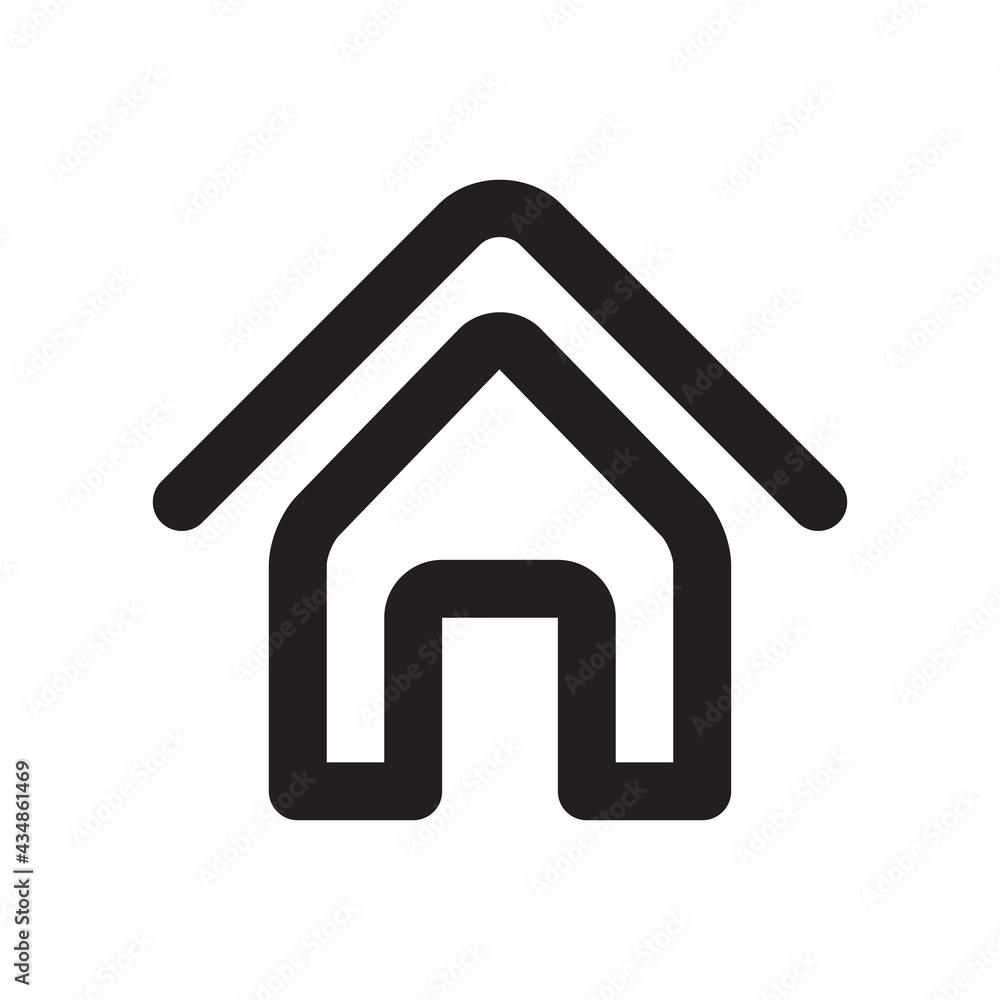home icon outline style sign simple design vector home icon outline style sign simple design vector