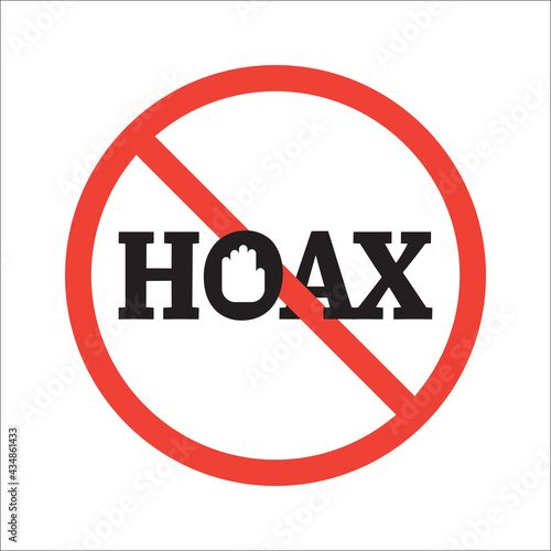 Free Download caution fake news information, hoax sign, warning circle icon design vector - GFXLoad