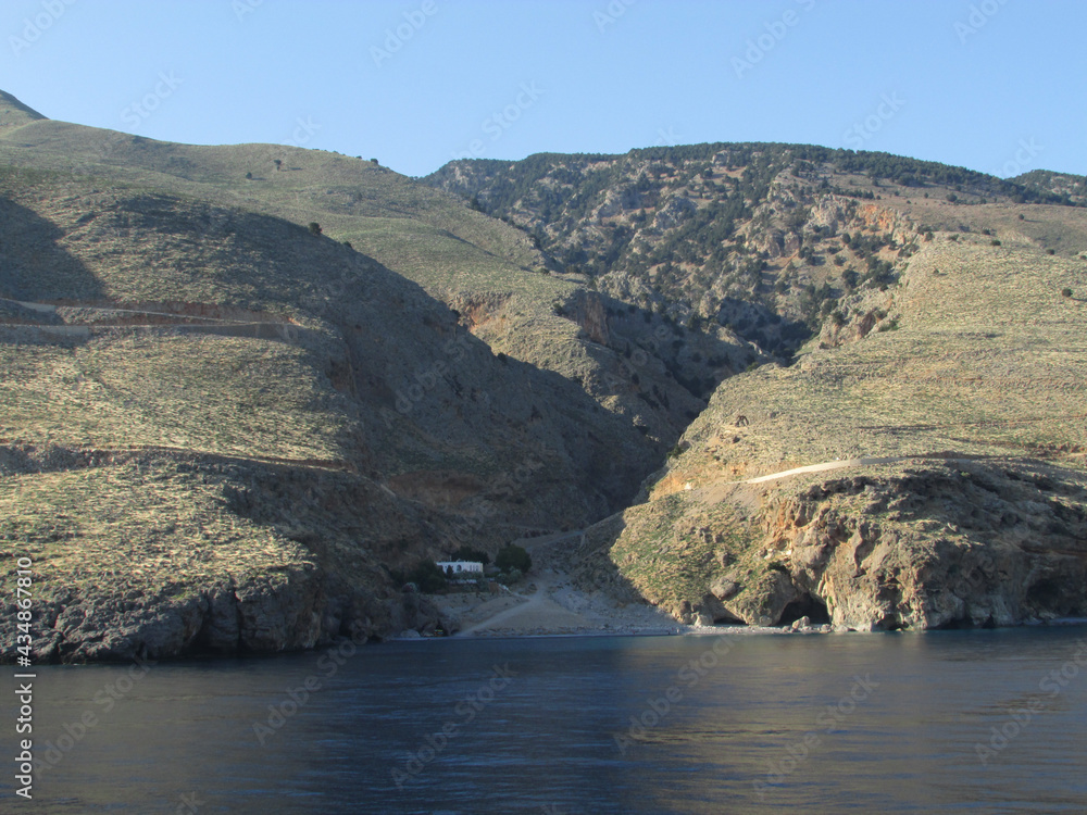 Fototapeta premium Kreta: Rückfahrt von der Samaria-Schlucht