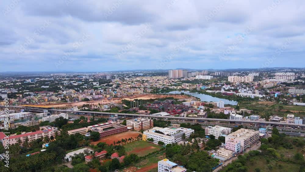 Bangalore aerial view Electronic city Bangalore aerial view Electronic city