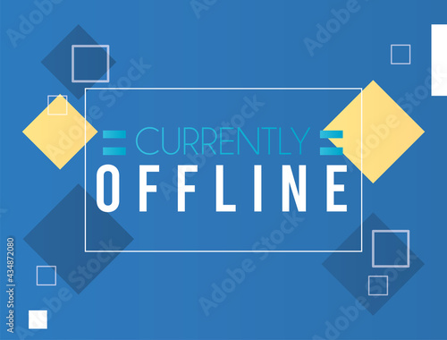 blue offline template