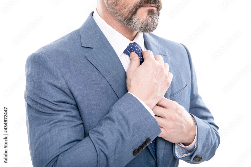 all should be perfect. cropped boss straighten tie. mature businessman in formalwear. all should be perfect. cropped boss straighten tie. mature businessman in formalwear.