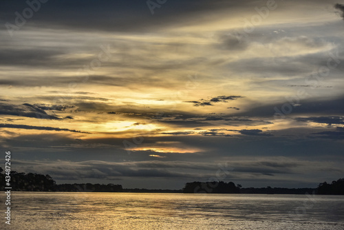 sunset over the river © WLADIMIR