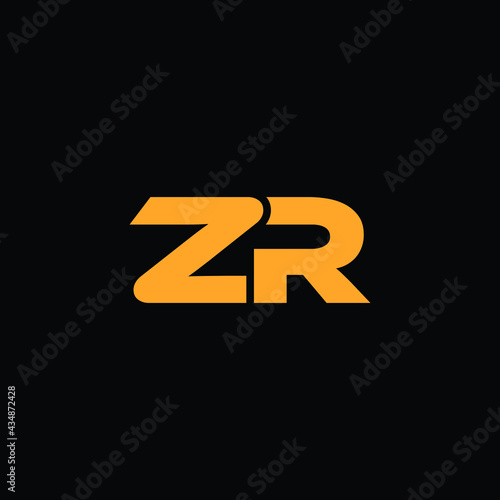 zr letter logo design