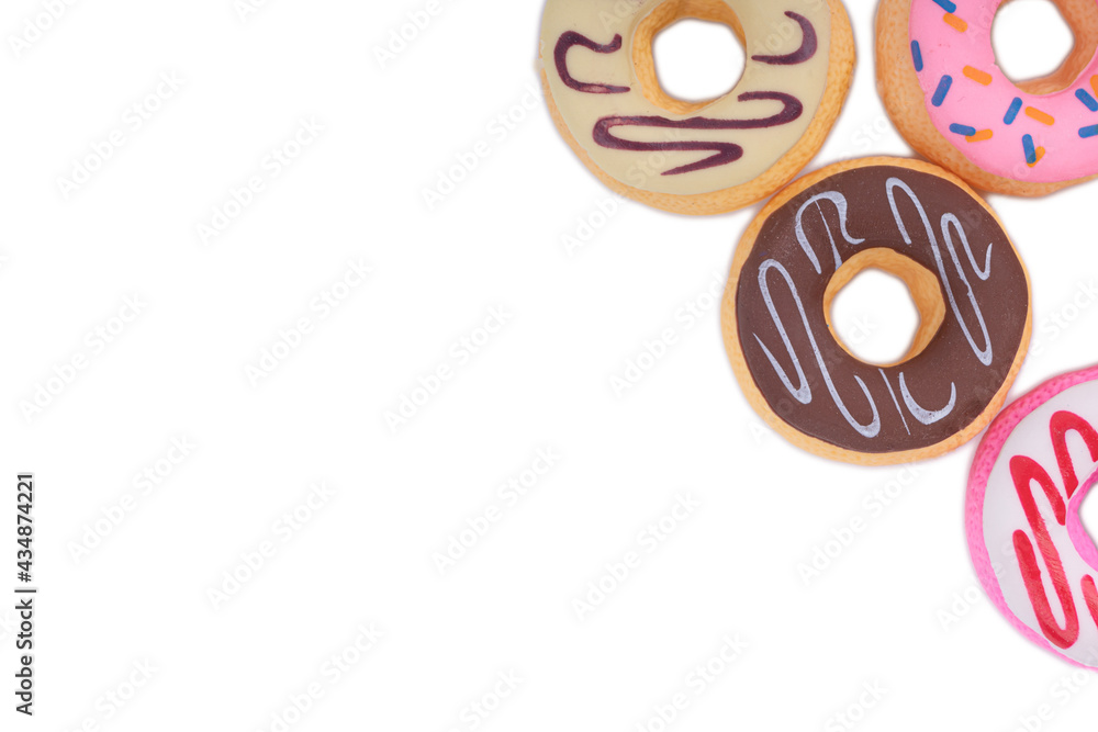 Obraz premium Doughnut or Donut on white background