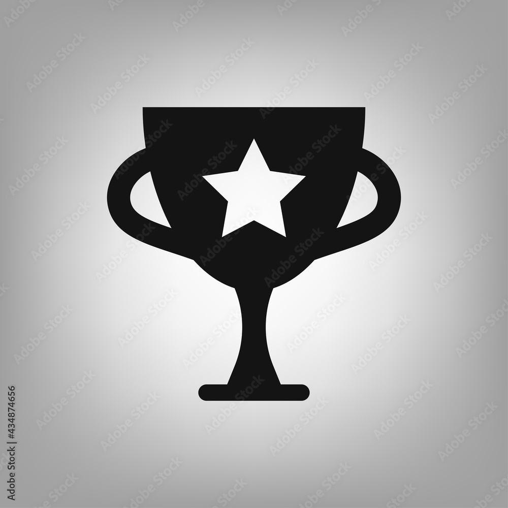 Trophy, winner cup icon for the interface of applications, games. Trophy, winner cup icon for the interface of applications, games.