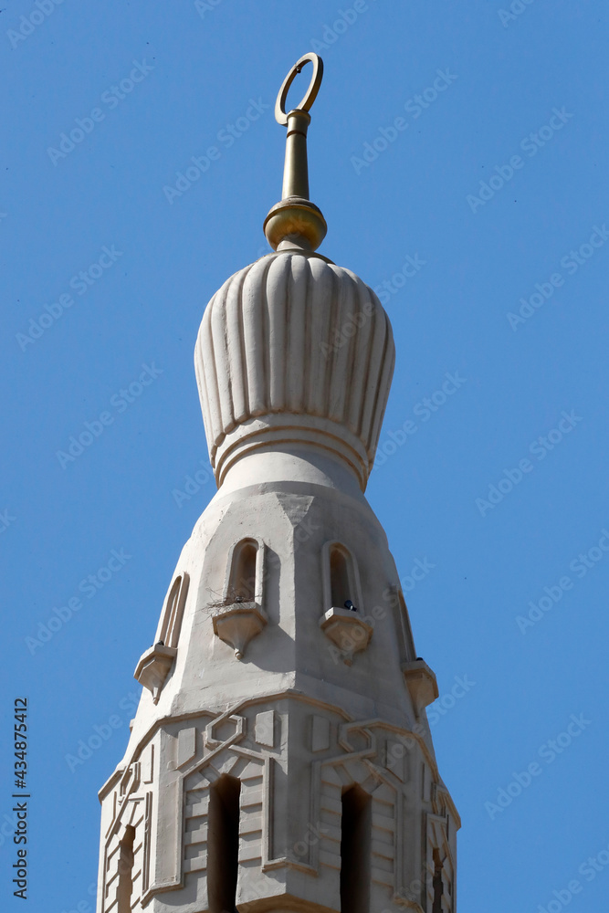 Jumeriah mosque. Minaret.  Dubai. United Arab Emirates