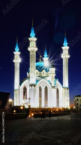 mosque in the night Kazan 