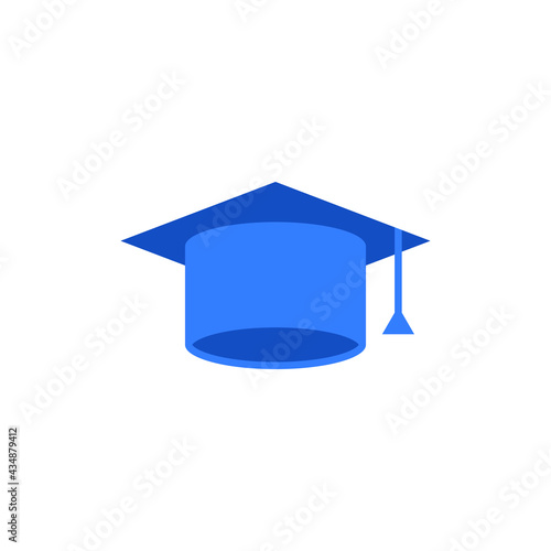 graduation cap icon. vector illustration