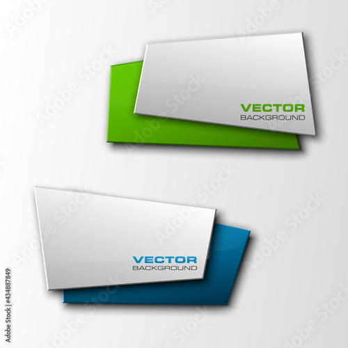 Colloquial cloud vector banner. The original form as two form, overlapping. The flat image. Advertising Design shape. Vector label tag.