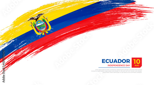 Canvas Print Flag of Ecuador country
