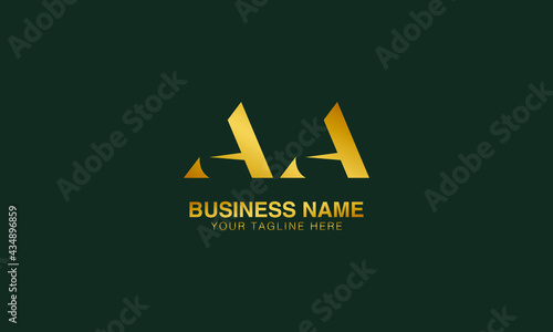 AA A initial logo | initial based abstract modern minimal creative logo, vector template image. luxury logotype logo, real estate homie logo. typography logo. initials logo.