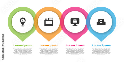 Set Paint spray can, Paint, gouache, jar, dye, Spray nozzle cap and . Business infographic template. Vector