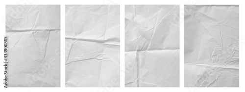 crumpled paper isolated on white