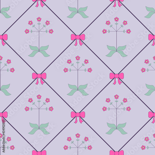 Girly seamless pattern