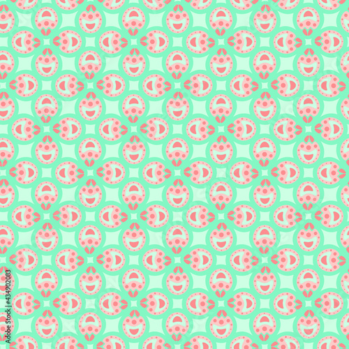 Light green vintage seamless pattern