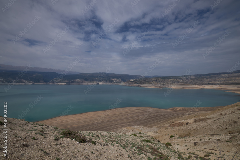 Chirkei reservoir in the Republic of Dagestan