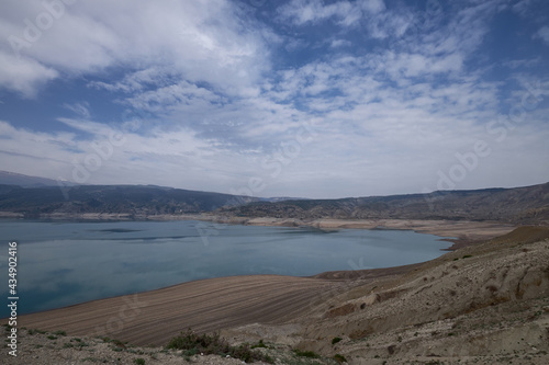 Chirkei reservoir in the Republic of Dagestan