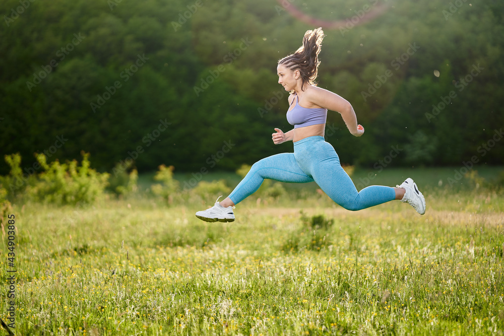 Plus size fitness lady doing exercises Plus size fitness lady doing exercises