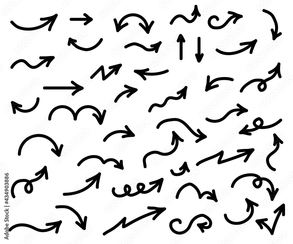 Arrows on a white background. Symbol. Vector illustration. Arrows on a white background. Symbol. Vector illustration.