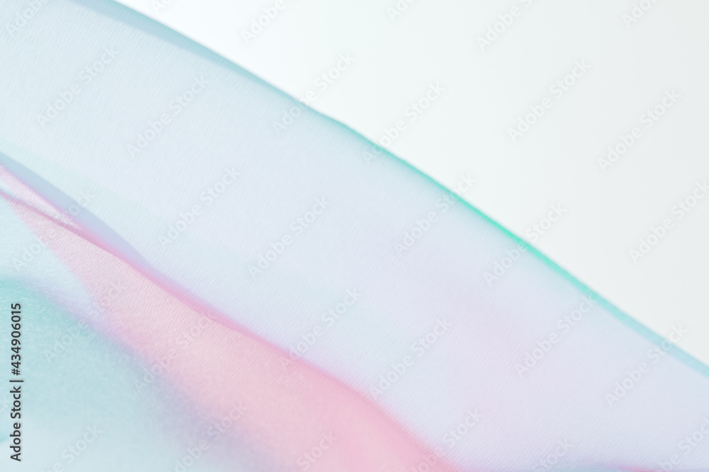 Smooth elegant colorful transparent cloth separated on white background. Texture of flying fabric. Smooth elegant colorful transparent cloth separated on white background. Texture of flying fabric.