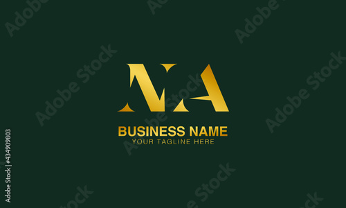 NA N A initial logo | initial based abstract modern minimal creative logo, vector template image. luxury logotype logo, real estate homie logo. typography logo. initials logo.
