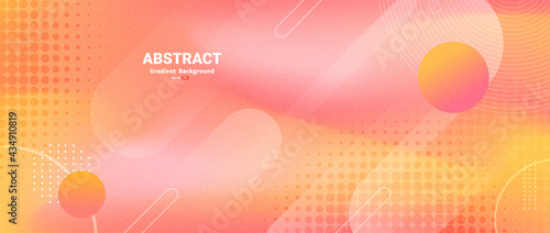 Modern abstract background with dynamic shapes composition and halftone. vector illustration.